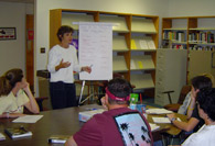 Dr. Lynn teaching class